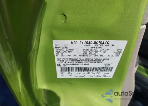 2012 Ford Escape Xlt из США, поврежденный, VIN 1FMCU9D76CKA99621